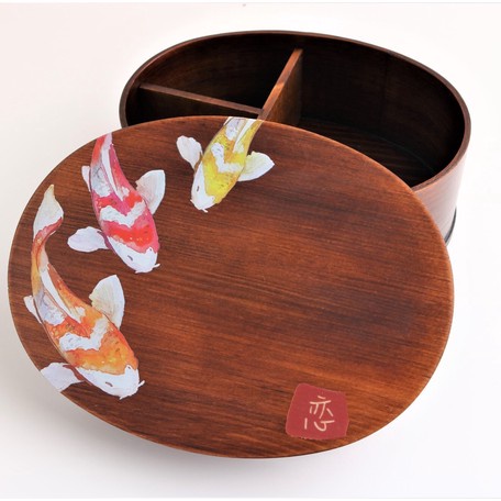 ❤️好物 預購【 日本品牌 Wakacho若兆】日本代購 木製 便當盒 餐盒 日本便當盒 手繪 手作 手工 禮物 天然木