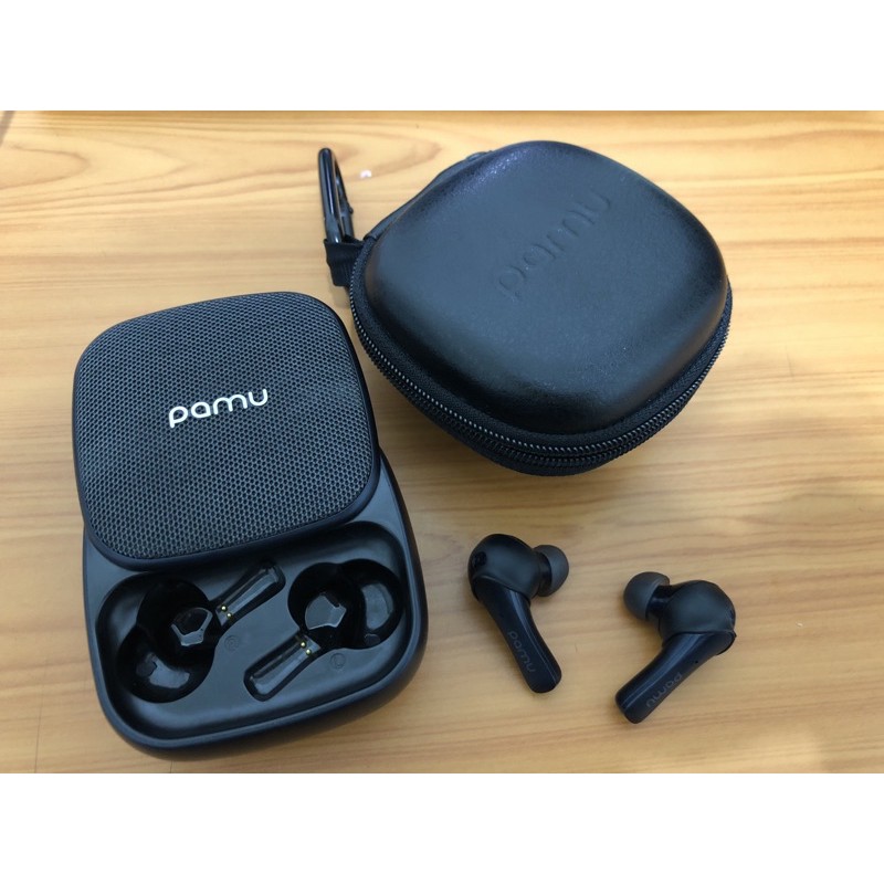 pamu slide 真無線藍牙耳機(耀礦藍)+皮套+耳塞+充電器