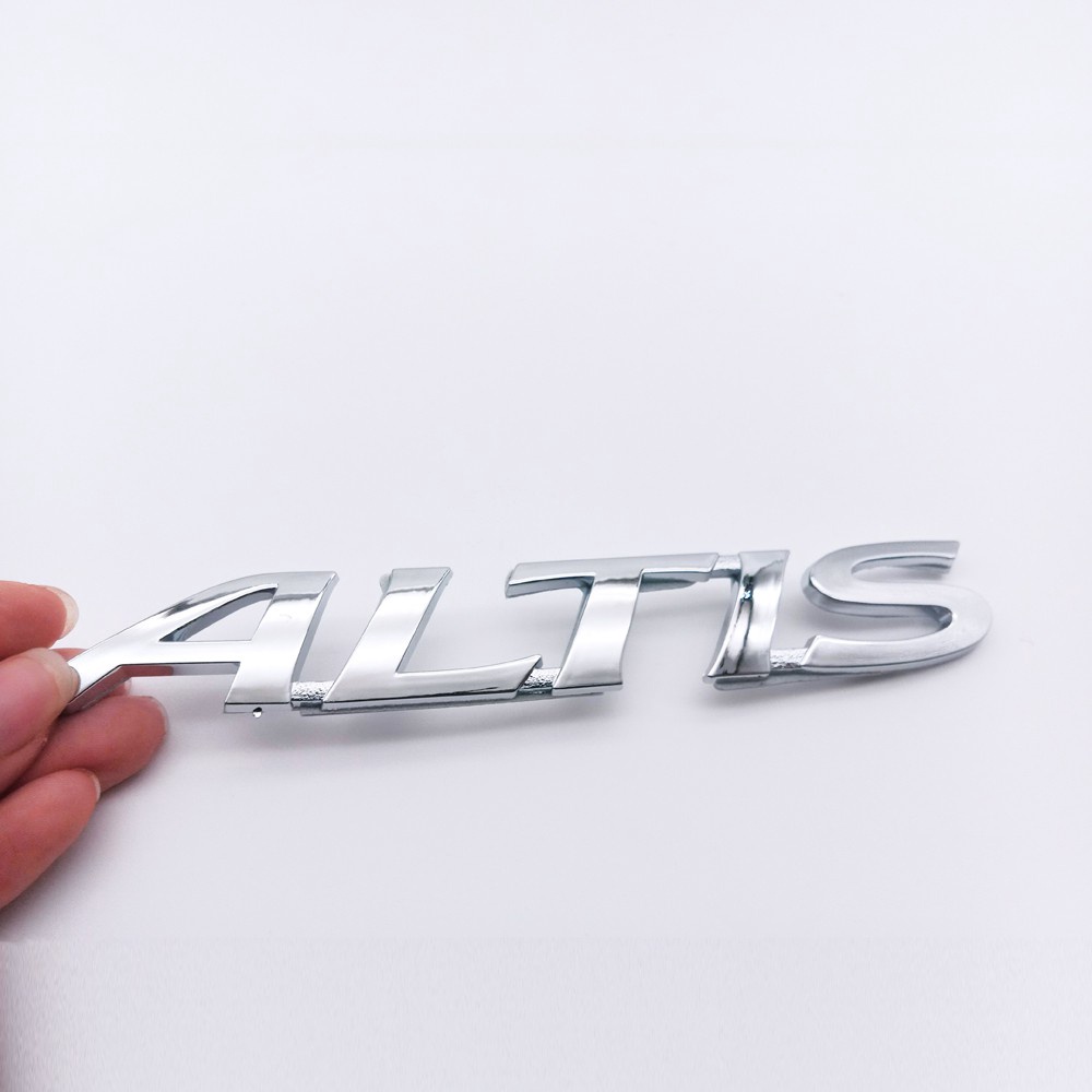 1 x ABS ALTIS Letter徽標汽車豐田後備箱標誌徽章貼紙貼紙貼花