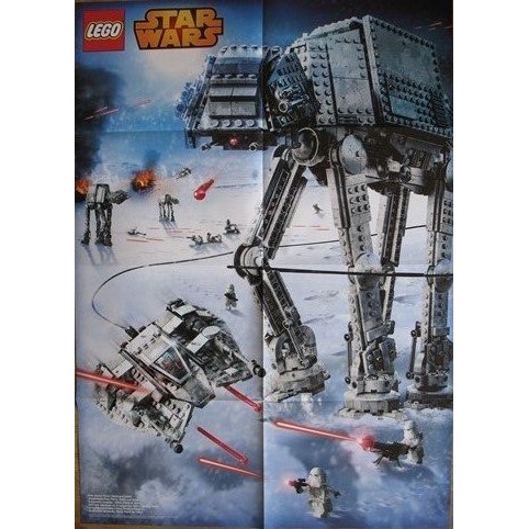 Lego 樂高海報 STARWAR S星際大戰系列 AT-AT 75054 雪地戰機 75049