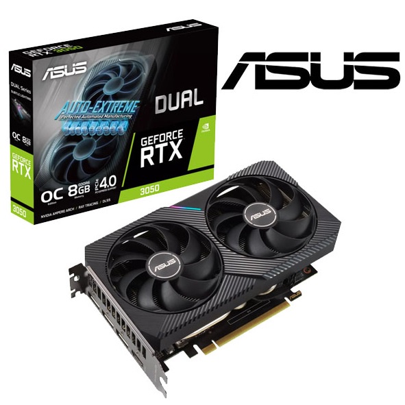 現貨】全新 ASUS 華碩 DUAL RTX3050 O8G 顯示卡 雙風扇 超頻【公司貨三年保 APEX RO 楓之谷