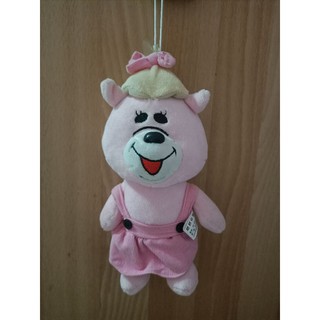 可愛粉紅吊掛吊帶裙熊娃娃