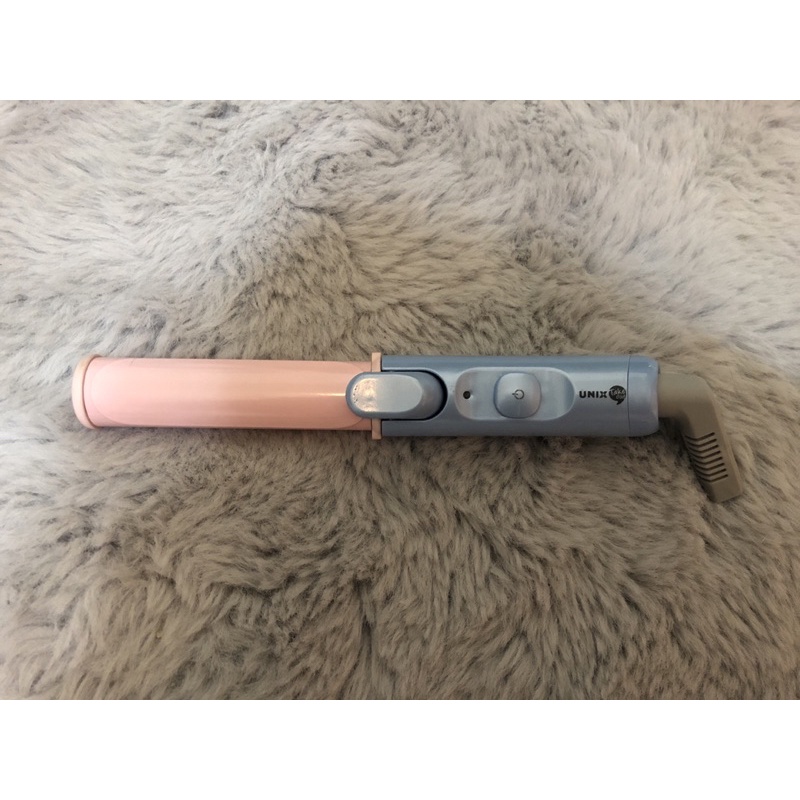 UNIX韓國USB加熱  迷你電捲棒 電棒 陶瓷 捲瀏海用✅戀愛粉藍 迷你捲髮器
