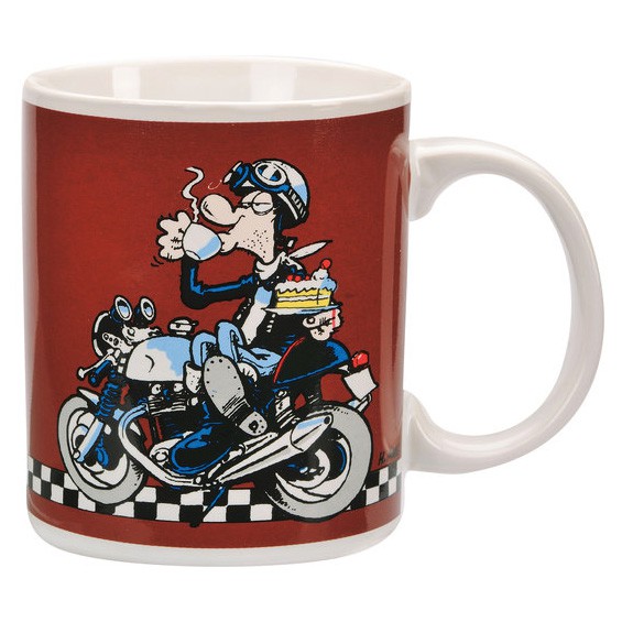【德國Louis】MOTOmania馬克杯 摩托車騎士漫畫陶瓷咖啡色咖啡杯子茶杯重機幽默詼諧風格禮品禮物10014174