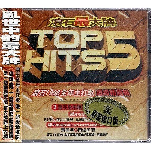 滾石最大牌 // 收錄伍佰、李心潔、BEYOND、光良品冠、順子...雙CD裝-滾石唱片、1998年發行
