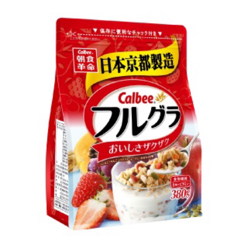 日本 Calbee 卡樂比 富果樂 水果麥片(380g)穀物 燕麥 燕麥片 早餐 搭配牛奶 豆漿 優格