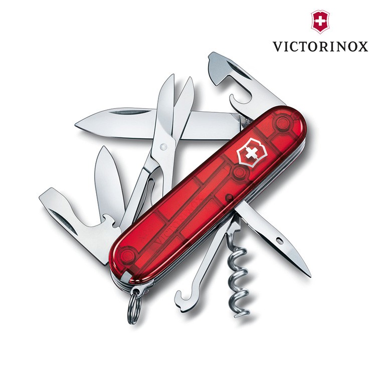 VICTORINOX Climber Ruby瑞士刀1.3703.T / 瑞士維氏 多功能 簡易工具 登山露營 旅遊