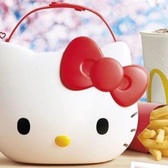 現貨 台灣麥當勞 hello kitty  美樂蒂手提籃 數量限定 薯條飲料置物籃