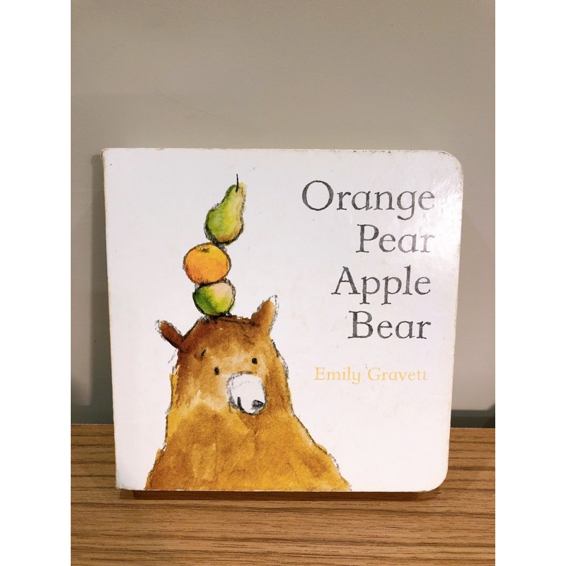 Orange Pear Apple Bear 英文繪本 蝦皮購物