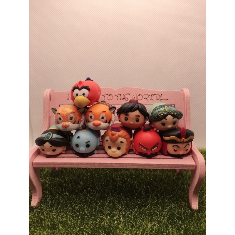 Tsum tsum阿拉丁系列/莫莉/賈方/艾格鳥/精靈阿布猴/夢加拉老虎/阿拉丁（中款)公仔疊疊樂