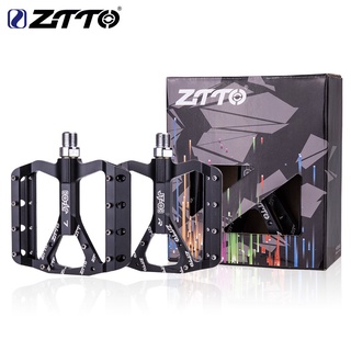 Ztto MTB 軸承踏板 JT03 CNC 鋁合金自行車扁平踏板公路礫石自行車輕量級 10 針踏板適用於 XC AM