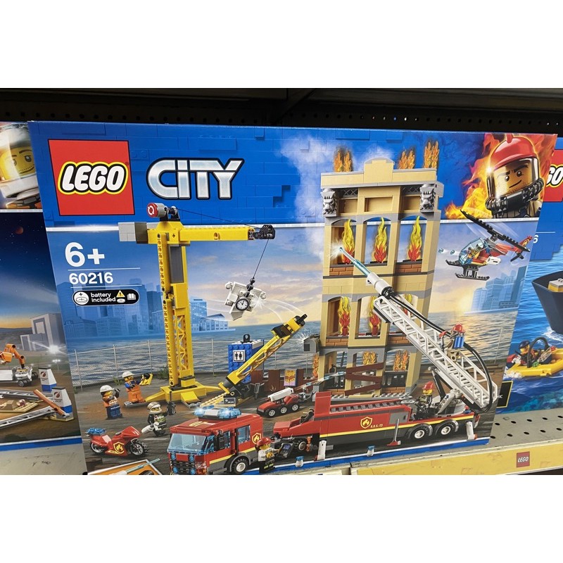 LEGO樂高 60216 Downtown Fire Brigade 全新盒組