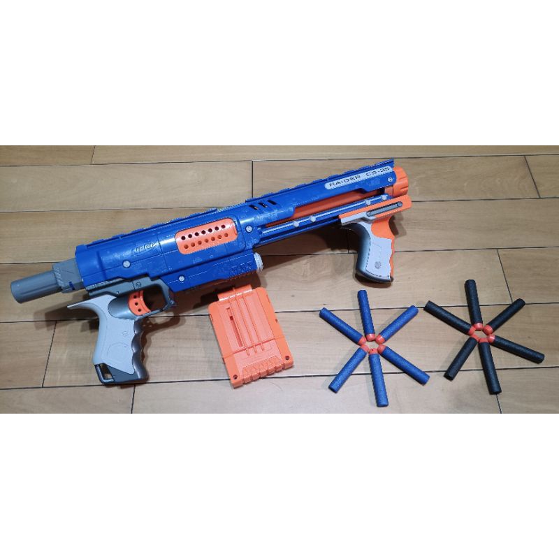 原廠正版 NERF 孩之寶 稀有橘機 RAIDER CS-35 迅火連發 機關槍 RAMPAGE ELITE 軟彈玩具槍