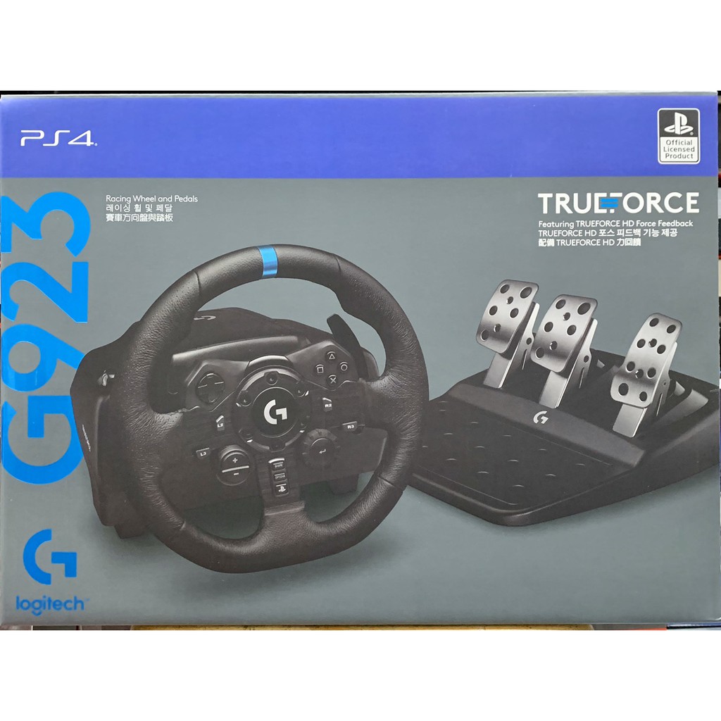 "全新台灣公司貨" Logitech 羅技 G923 TRUEFORCE 模擬賽車方向盤 支援PS5/PS4/PC