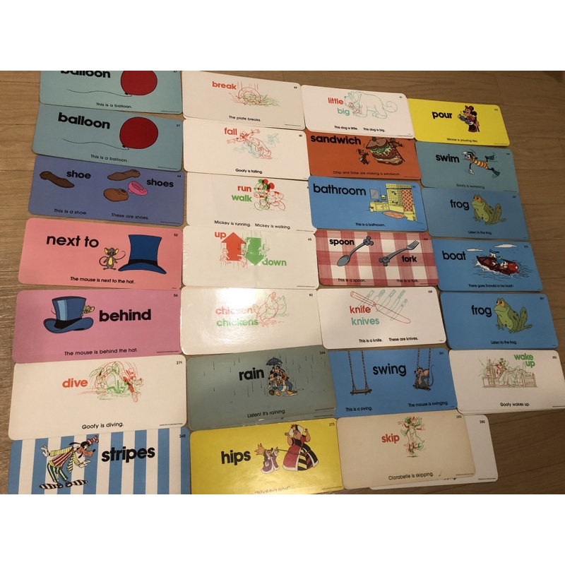 迪士尼美語世界 刷卡機 語言學習機 卡片 閃卡