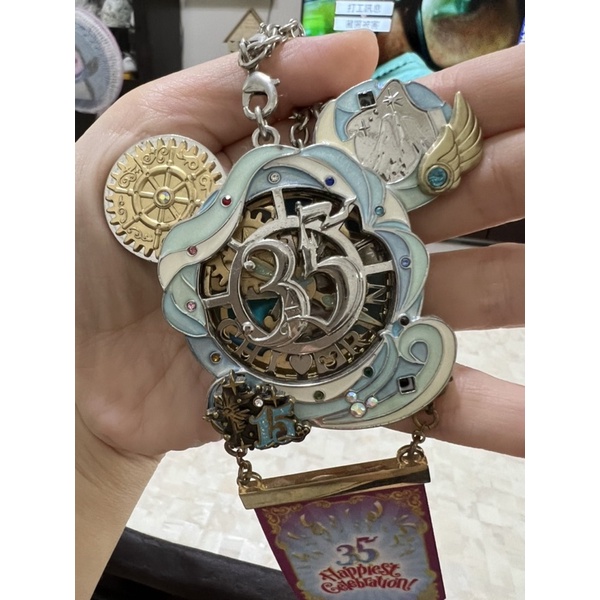 東京迪士尼海洋35週年限定 米奇 齒輪 懷錶/吊飾