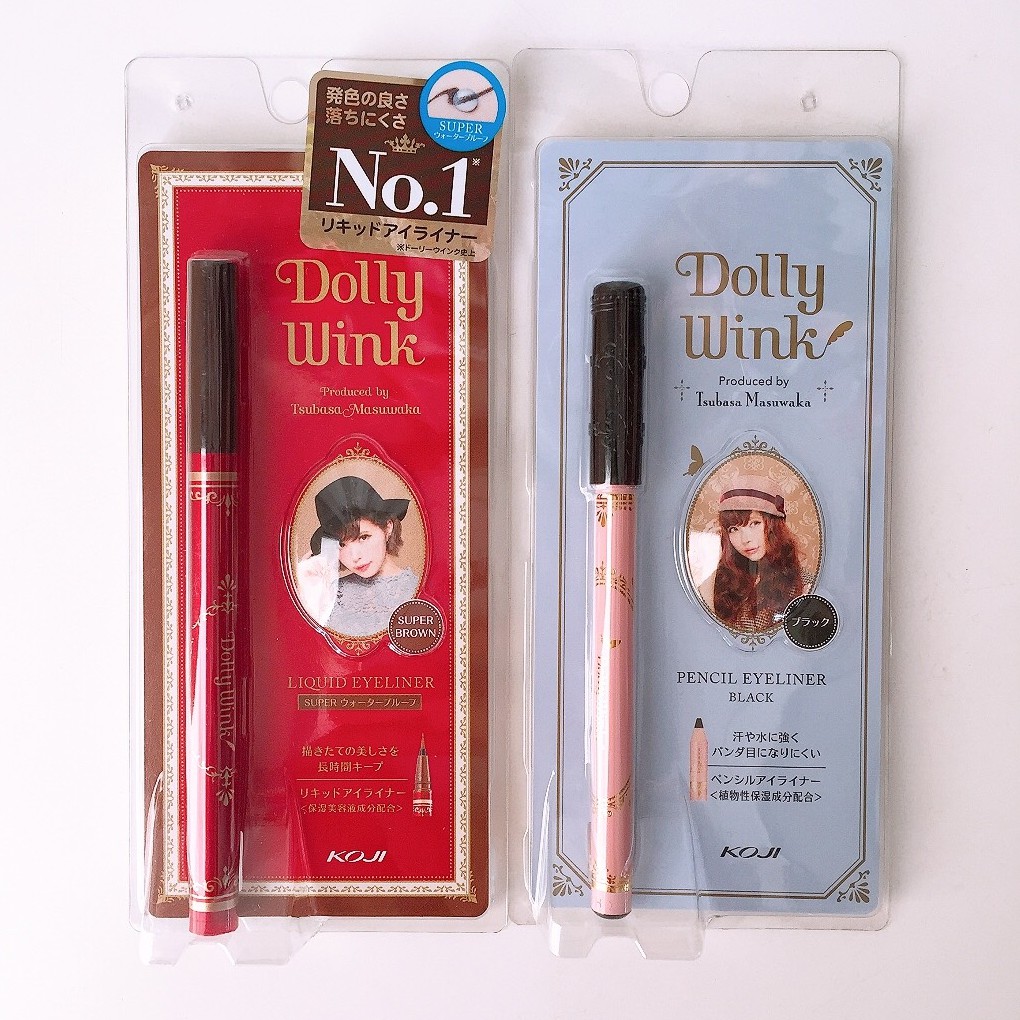 日寶雜貨 日koji Dolly Wink 本益若翼企劃美型眼線液濃黑眼線眼線筆眼線液 蝦皮購物
