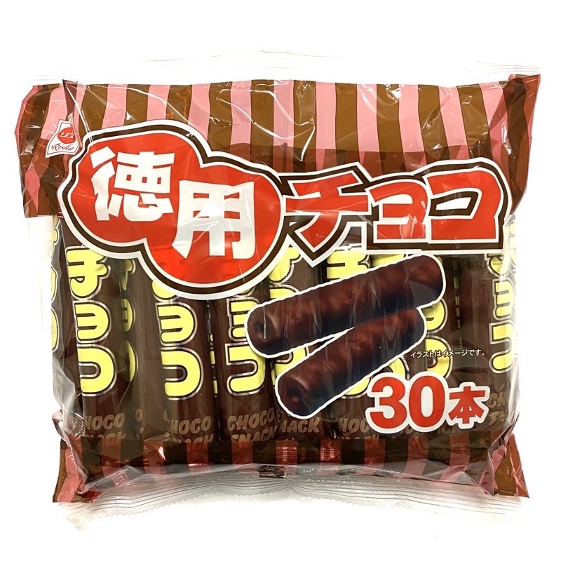 《DuDu _store》日本利斯卡德用30本巧克力棒  玉米巧克力棒