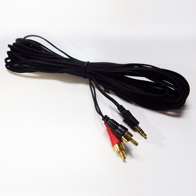 ANV【立體聲訊號線】立體聲3.5吋對2個AV接頭 音頻線 鍍金頭  (AS-2100B)一條
