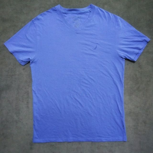 老麥嚴選 Nautica 小帆船 短袖T恤/上衣 藍色 二手 男生XL號 d1925