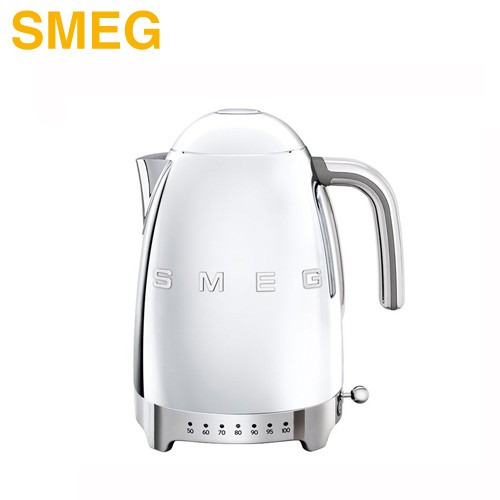 義大利 SMEG ( KLF04SSUS ) 復古美學控溫式電熱水壺-閃亮銀 -原廠公司貨