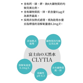 【現貨】日本CLYTIA富士山の天然水12公升含礦物質釩和鋅的完美桶裝水|日本直送|專利設計amadana飲水機免費| #7