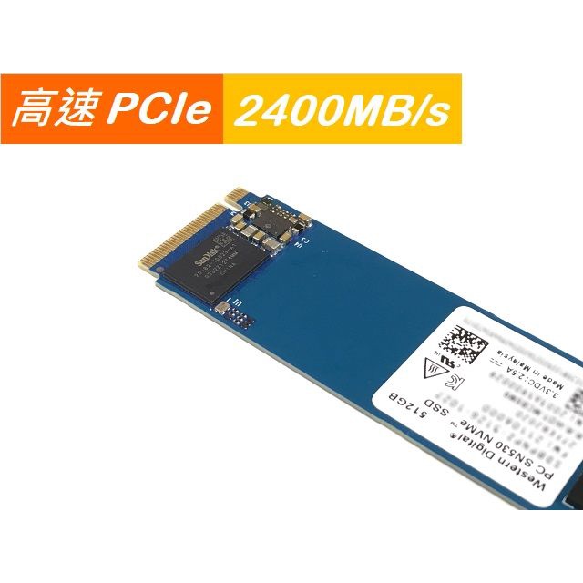 固態硬碟 WD SN530 512GB 256GB / M.2 SSD 2280 / PCIe NVMe