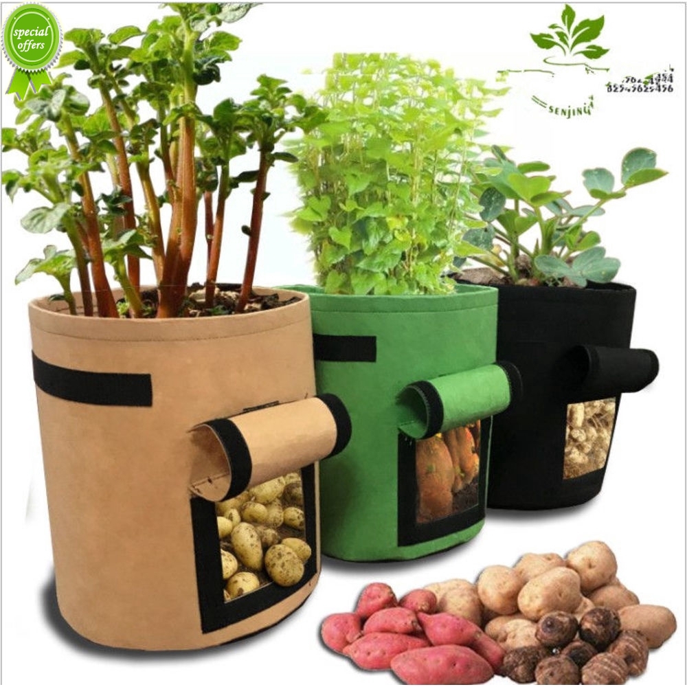 番薯土豆種植袋grow Bag植物袋美植袋植樹袋植物生長袋potato Pot現貨 蝦皮購物