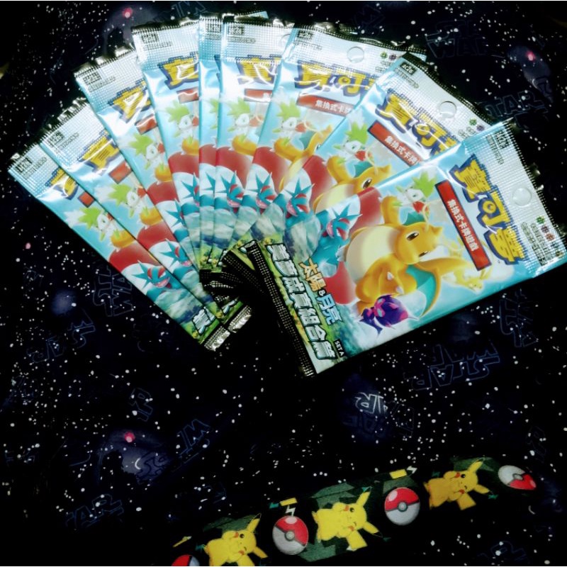 Pokémon 寶可夢  PTCG 神奇寶貝 集換式卡牌 太陽&amp;月亮 美夢成真組 Set A 快龍 9包販售