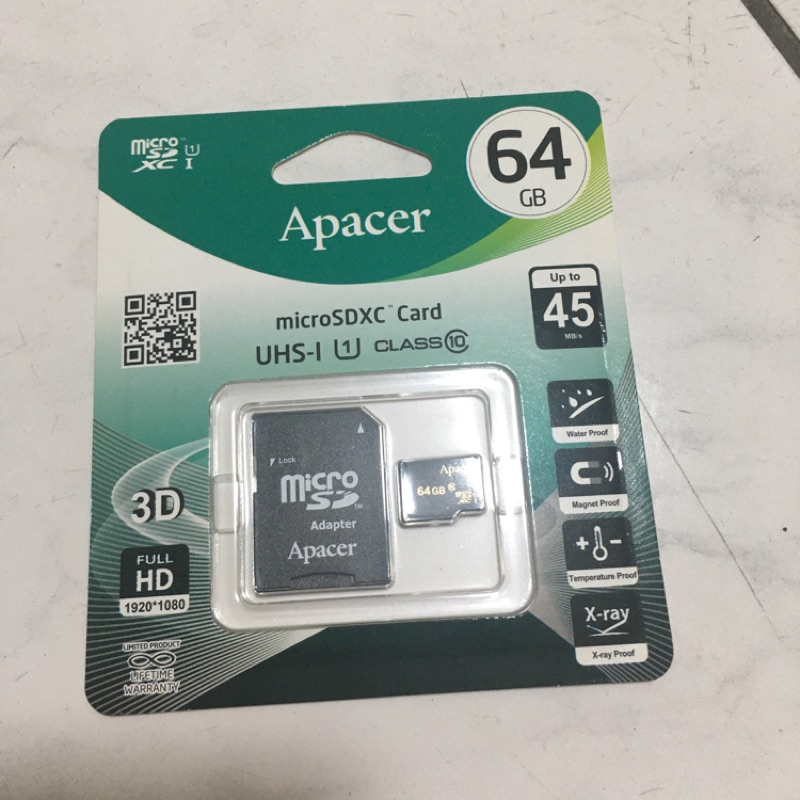 Apacer 宇瞻記憶卡64G