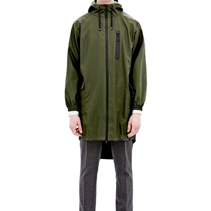 代購 丹麥品牌 Rains Parka Coat 雨衣 防水 防風 連帽外套 夾克 男女 4色
