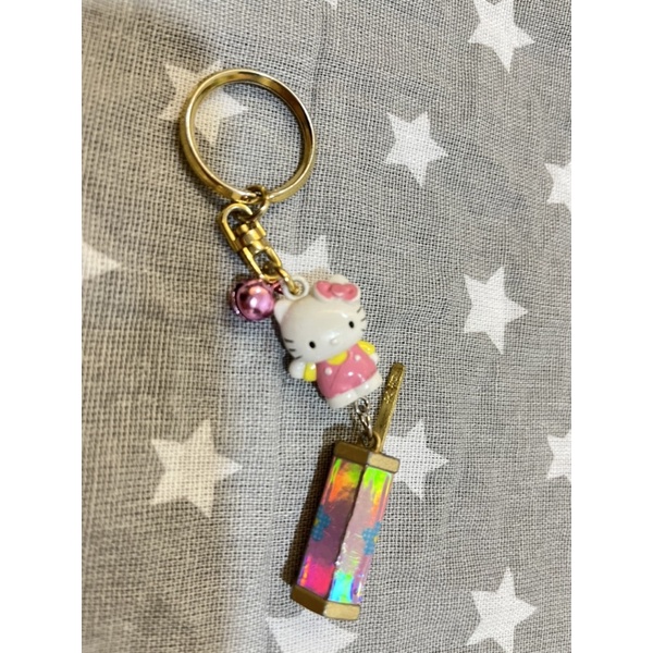 二手良品如圖 日本正版三麗鷗Hello Kitty 抽籤鑰匙圈