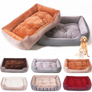 寵物床狗暖墊冬季地毯條紋寵物用品小、中、大