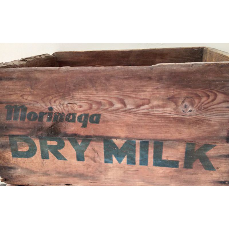 早期懷舊 森永牛奶木箱