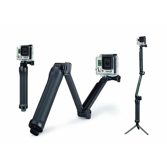 含稅 林饅3c Gopro 三向摺疊自拍桿三折式自拍棒支架手持延長桿自拍架拍攝桿迷你三向桿三折桿 蝦皮購物