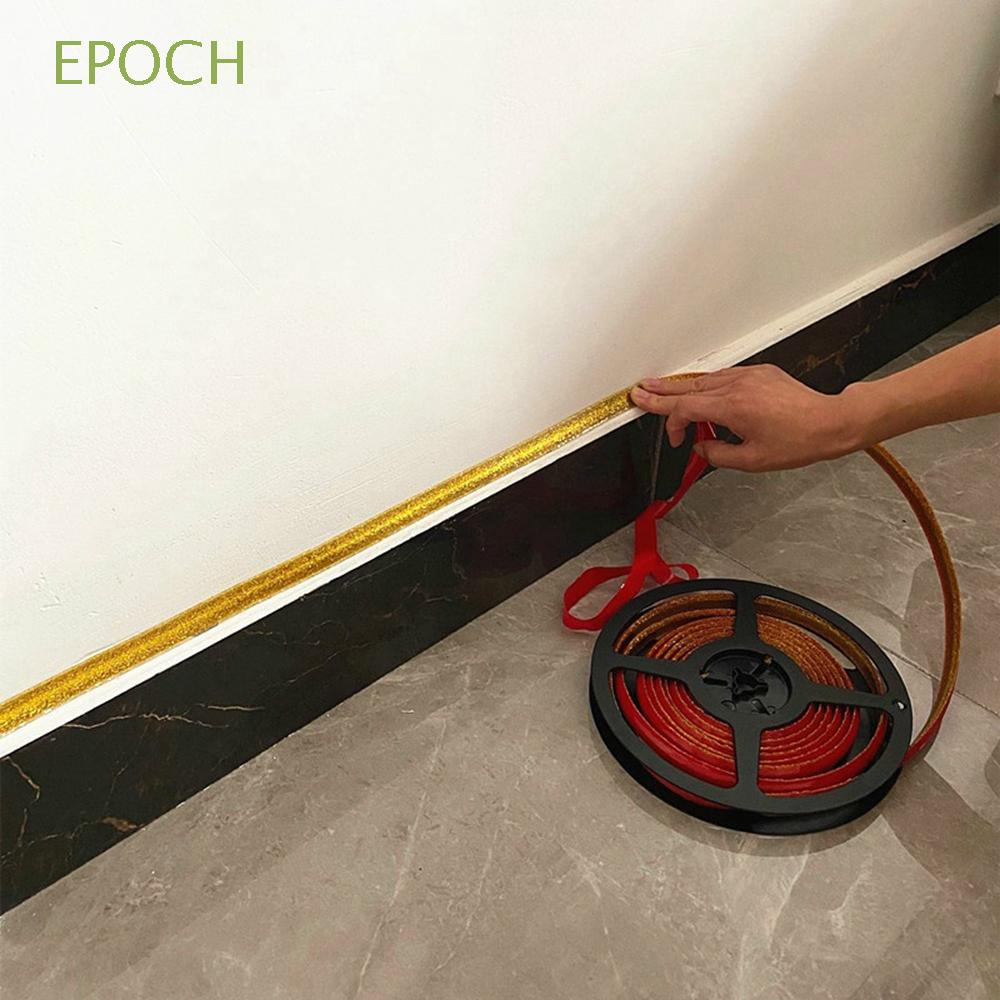 Epoch PVC 天花板裝飾瓷磚邊緣牆壁裝飾牆壁裝飾線浴室家居裝飾客廳踢腳線內角成型線填縫膠帶/多色