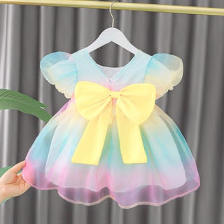 女童 連衣裙 新款 洋氣 夏季 寶寶 童裝 兒童 禮服 公主裙 嬰兒裙子 夏裝