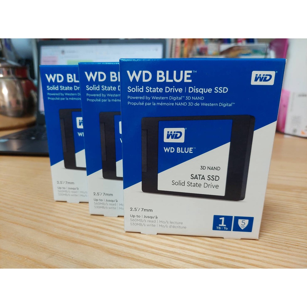 全新未拆封 _WD SSD 1TB_2.5吋_3D NAND固態硬碟_3顆一起帶另有優惠