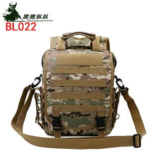 黑鷹縱隊 戶外軍迷戰術迷彩揹包 男女多功能雙肩揹包軍迷單肩挎包方電腦包男生包包後揹包軍用包戰術雙肩包