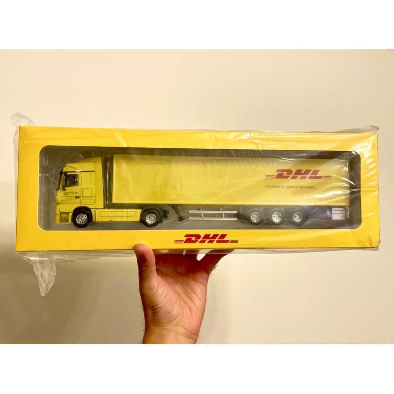 Benz 1/50 DHL 貨櫃模型卡車