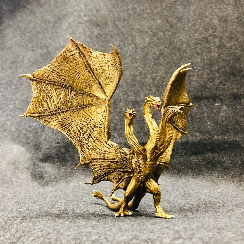 一吳爾羅柑仔店一 2021年 ART SPIRITS 激造 傳奇 基多拉 2019 盒玩 翼展21 哥吉拉 怪獸之王