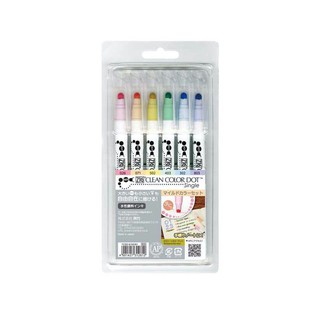 需預訂【Kuretake日本吳竹】ZIG Clean Color Dot點點筆新春色 6色組