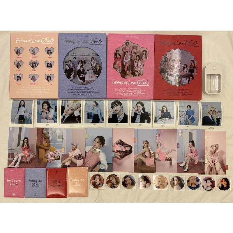 Twice 正規三輯formula Of Love O T 3 小卡mina Sana 志效多賢團體 蝦皮購物