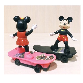 早期台製。米奇 VS 米妮。滑板車玩具。Micky & Minnie