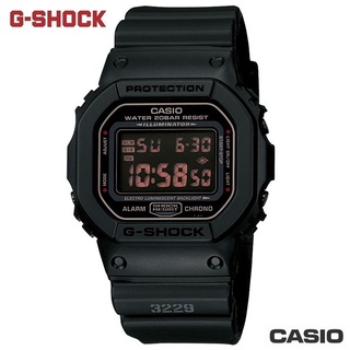 CASIO G-SHOCK DW-5600MS-1 經典個性數位電子錶/43mm/消光黑【第一鐘錶眼鏡】