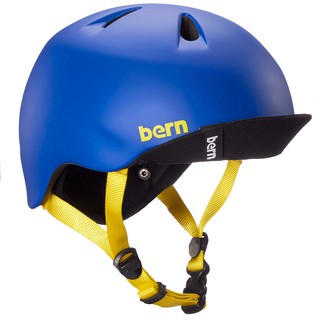 (Bern) 美國兒童自行車安全帽 NINO helmet 藍黃