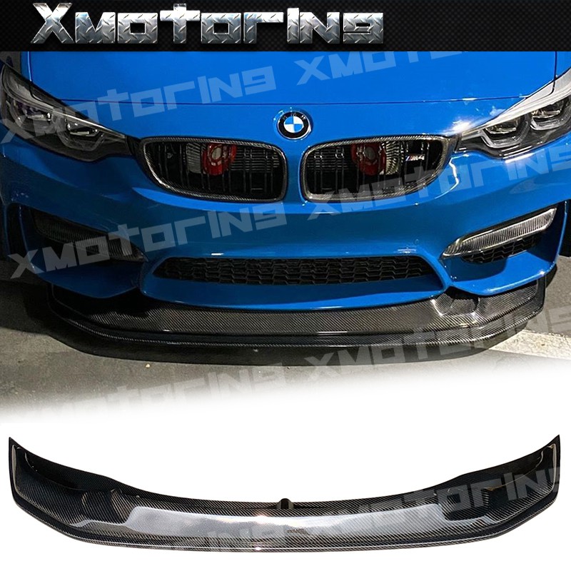 XM碳纖維精品 BMW 2014+ F80/M3 F82 F83/M4 卡夢下巴 GTS款 空力套件 碳纖維 兩件式