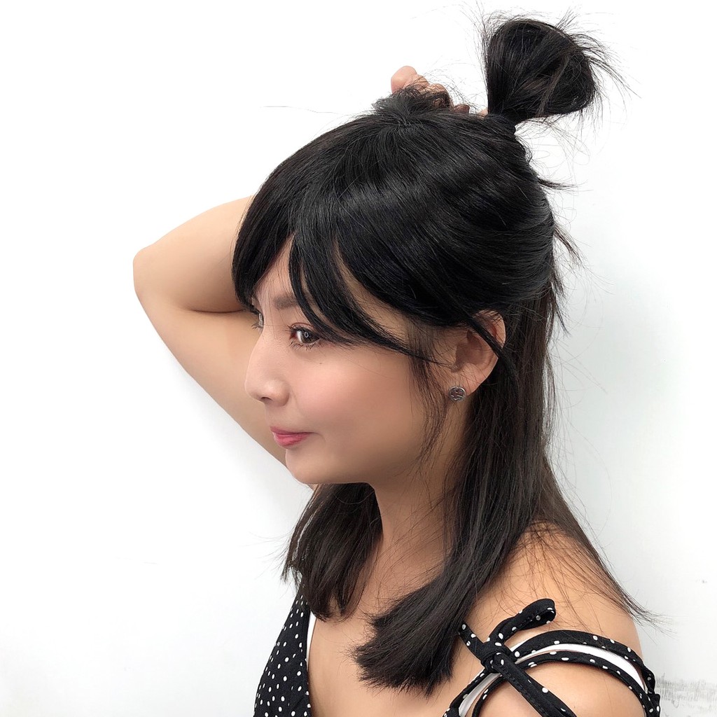 頭頂髮片無接縫斜劉海100 真髮h1213 找回少女髮量遮白髮遮頭漩魔髮樂mofalove 蝦皮購物