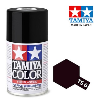 【鋼普拉】現貨 TAMIYA 田宮 模型 噴漆 噴罐 油性漆 85006 TS6 TS-6 消光黑色 100ml