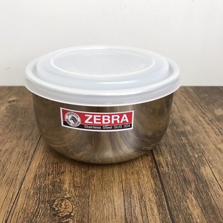 酷嚕嚕 斑馬ZEBRA 不鏽鋼加高型調理碗(12cm/700ml附蓋)